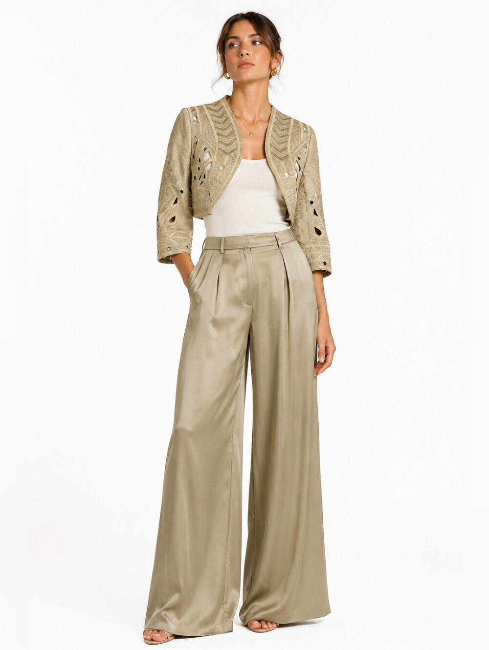 EUC Zac Posen RTW 2006 Runway Cropped Bolero Jacket  Size 6